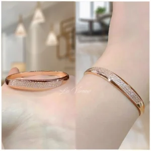 La Vienne - Kimberly - Gelang Titanium Wanita Anti Karat - Perhiasan Bangle Perempuan Mewah dan Elegan