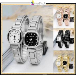 WBS Jam Tangan Wanita Analog Quartz Casual Fashion Strap Rantai Stainless Steel Couple Pria GN005