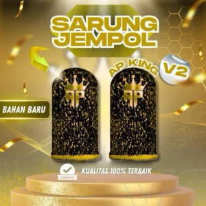 Sarung Jempol Gaming AP King V2 Logo Reflective Free Sensitifitas Game | Aksesoris Game Free Fire & Mobile Legends By Andra ST