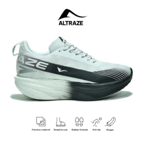 Altraze V-Raze Elite Putih Hitam - Sepatu Lari Pria Wanita Jogging Sneakers Kasual Olahraga Sporty