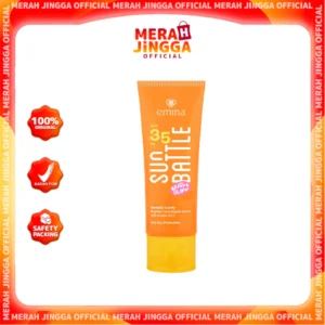 Emina Sun Battle Bright Glow SPF 35 PA+++ - Sunscreen Wajah | Merah Jingga Official