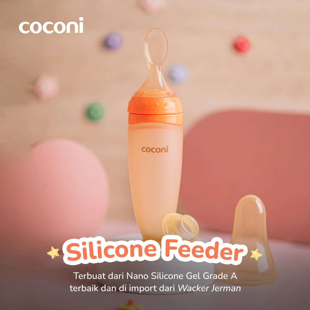 Coconi Silicone Baby Feeder Spoon | Sendok Botol Makan Bayi MPASI FOOD GRADE 120ml - Image 4