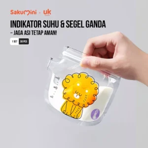 Sakumini Disposable Breastmilk Storage Bag Kantong Asi Susu Bayi Thermal Sensor Suhu