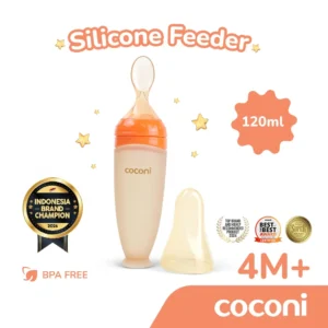 Coconi Silicone Baby Feeder Spoon | Sendok Botol Makan Bayi MPASI FOOD GRADE 120ml
