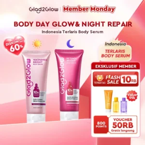 Glad2Glow Retinol/Niacinamide Bright Body Serum Body Lotion