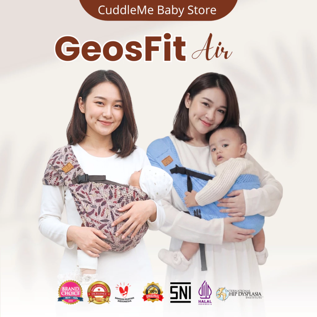CuddleMe Gendongan Bayi Geos Fit Air Spessa Gendongan Ringsling Instant M-shape GeosFit - Image 2