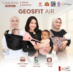 CuddleMe Gendongan Bayi Geos Fit Air Spessa Gendongan Ringsling Instant M-shape GeosFit