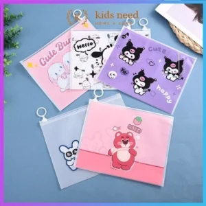 Zipper stationery bag multifungsi/Tempat pencil dompet Karakter/Ziper Pouch Kosmetik Motif/pouch dompet serbaguna Lucu