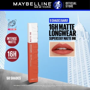 MAYBELLINE OFFICIAL Superstay Matte Ink Liquid Long Lasting Waterproof Matte Lipstick Lipcream